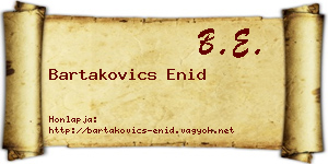 Bartakovics Enid névjegykártya